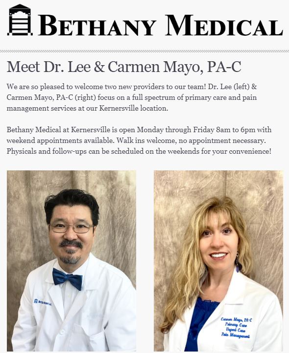Dr. Lee and Carmen Mayo PA-C